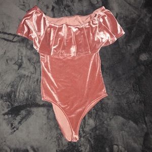 FRANCESCAS velvet bodysuit